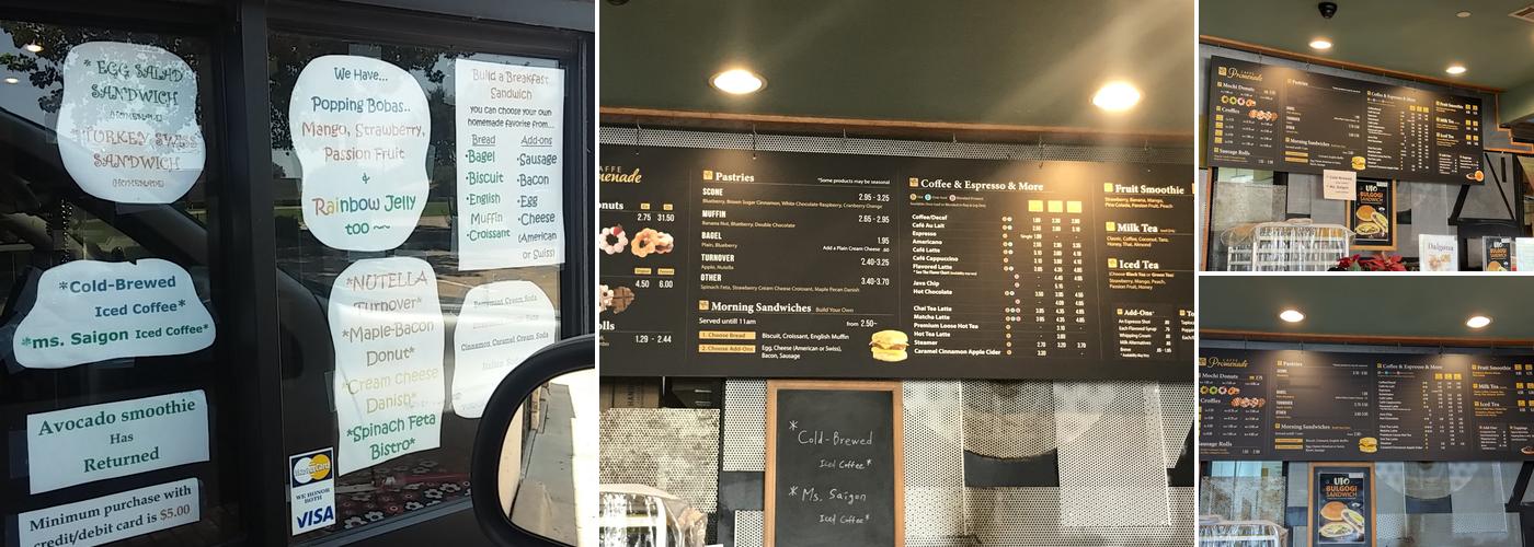 Caffe Promenade Menu