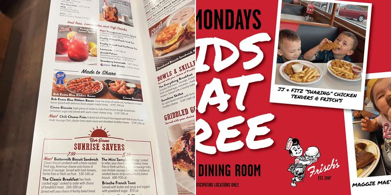 Frisch's Big Boy Menu