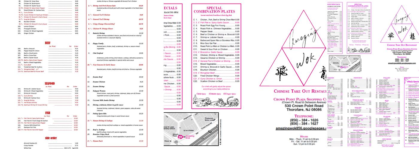 Amazing Wok Menu