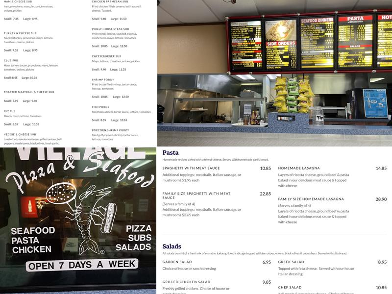 Village Pizza & Seafood (Seabrook) Menu
