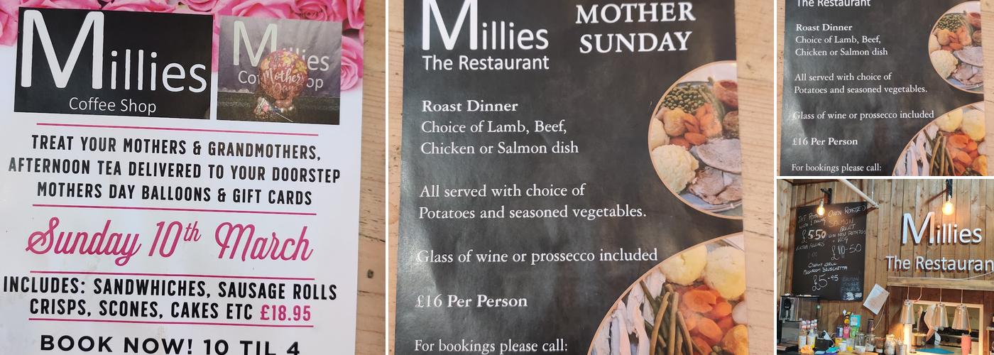 Millie's Restaurant Menu