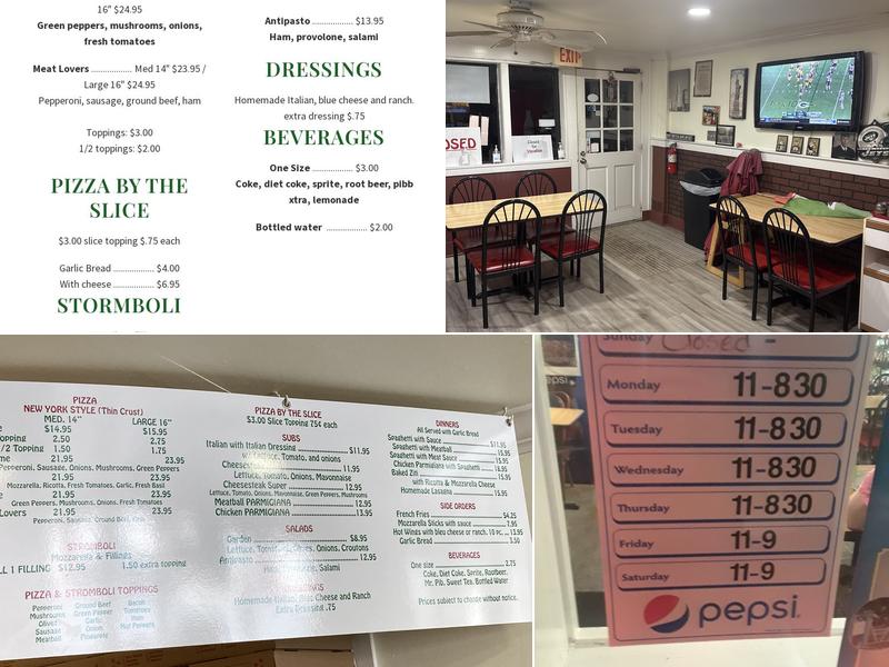 Teddy's Pizza & Subs Menu