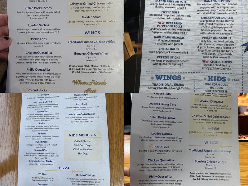 Brookse’s Bar and Grill Menu