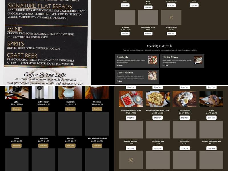 Lofts Coffee Company & Roastery Menu