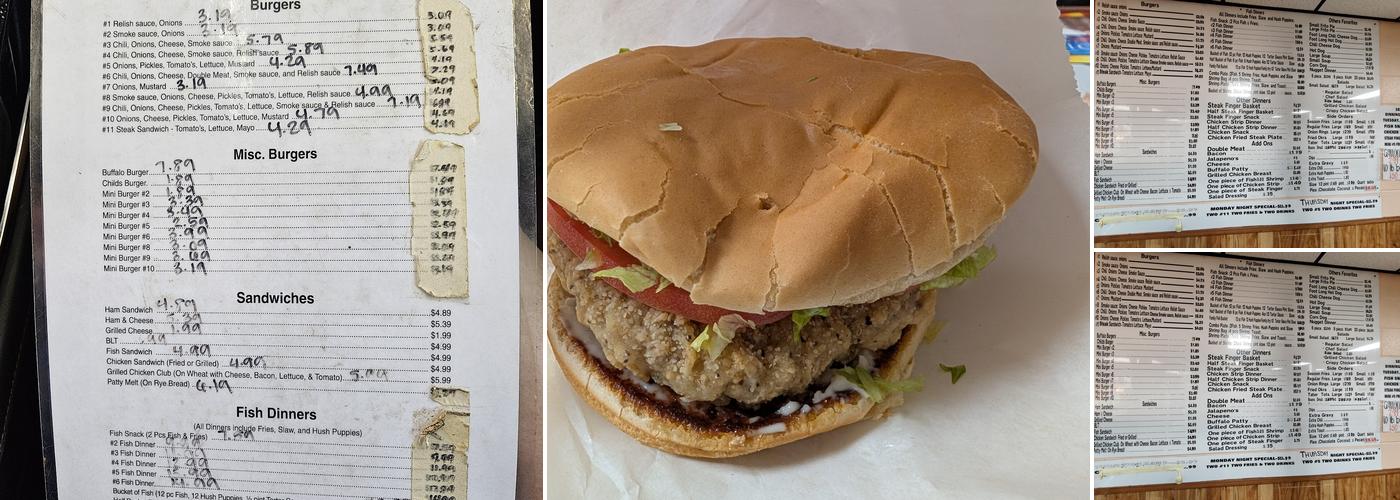 Char-Burger Stockade Menu