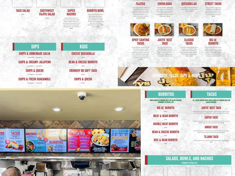 Jucys Taco Menu