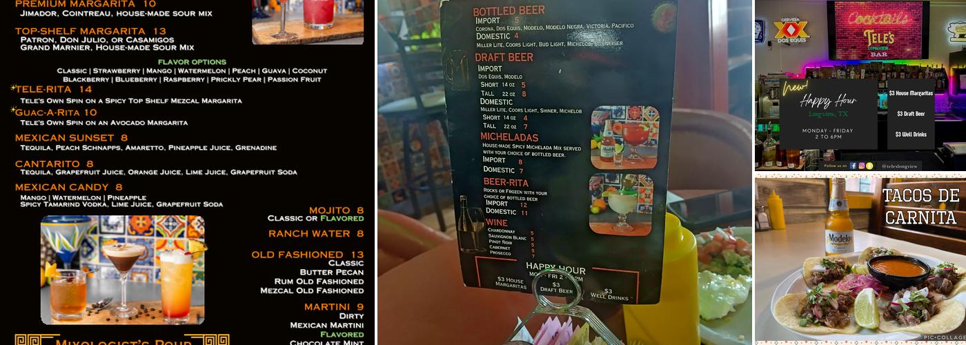 Tele's Longview Menu