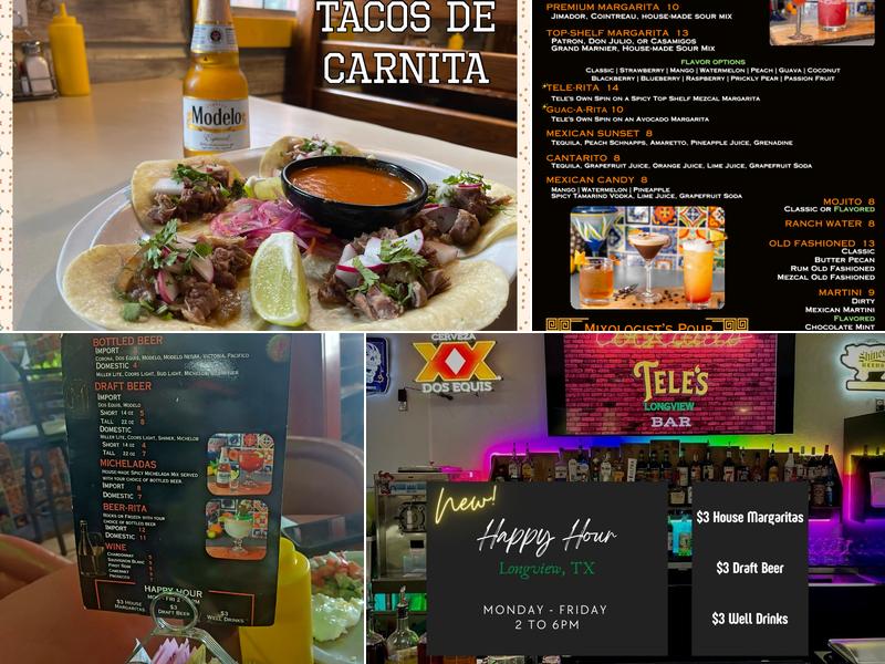 Tele's Longview Menu