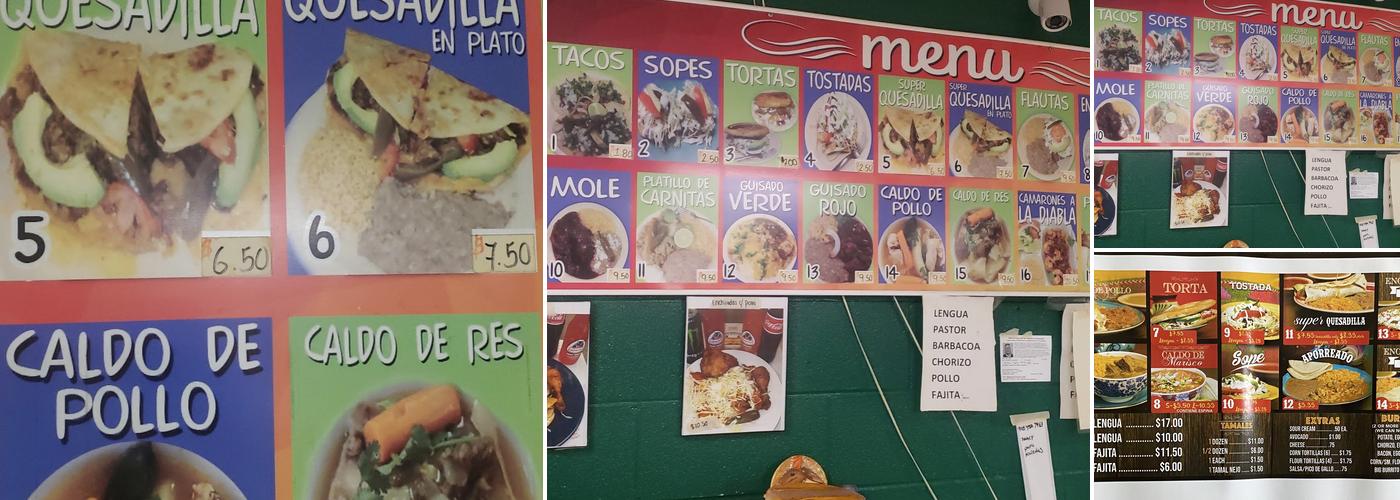 Tortilleria Y Taqueria Palacios 2 Menu