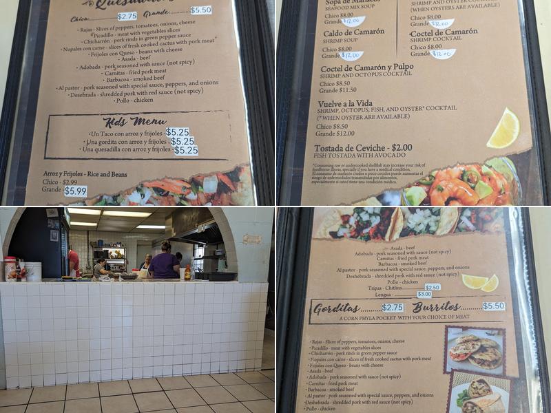 El Taquito Menu