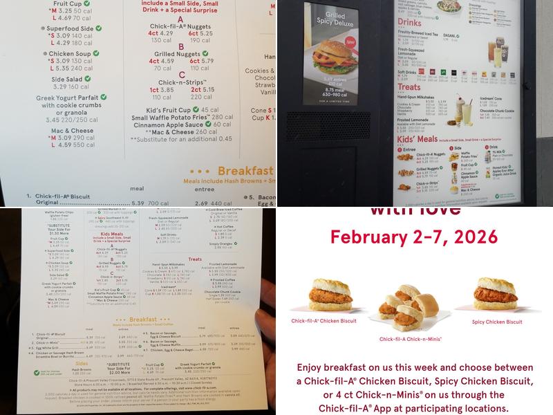 Chick-fil-A Menu