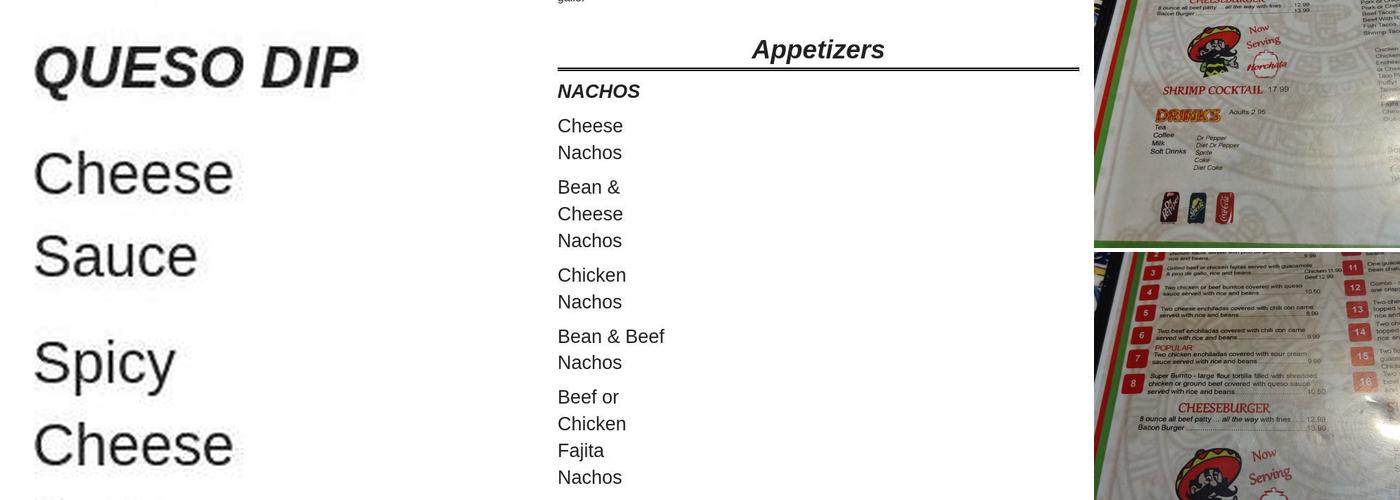 Don Juan's Mexican Restaurant Menu