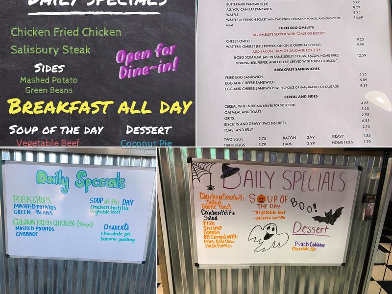 Lizzy's Diner Menu