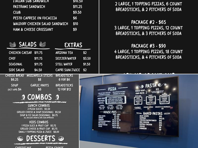 Bomber Bistro Menu