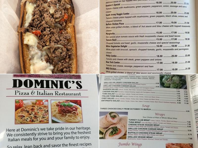 Dominic's Pizza Menu