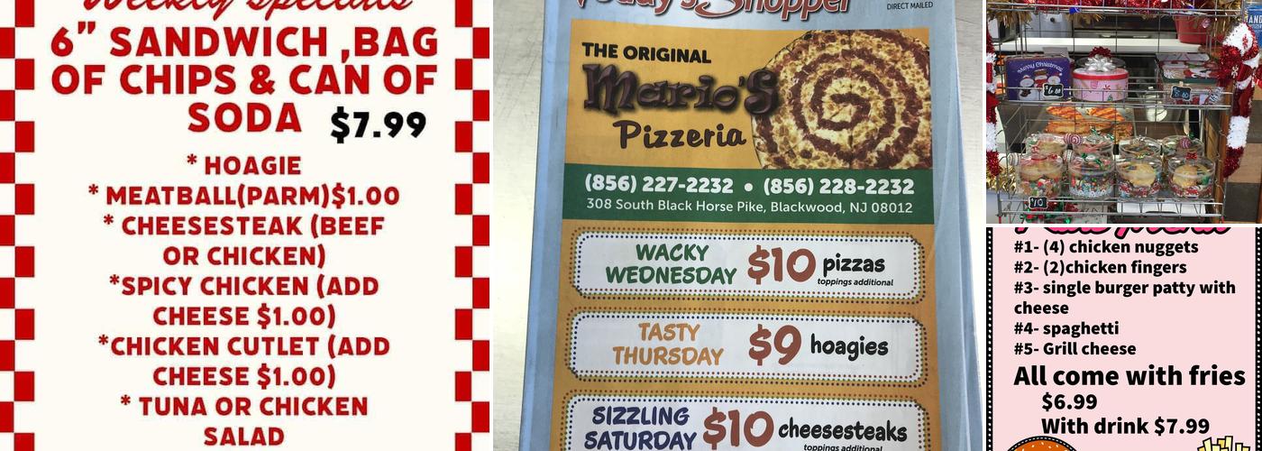 The Original Mario's Pizzeria Menu