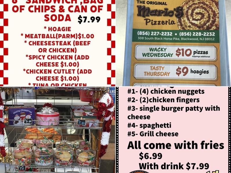 The Original Mario's Pizzeria Menu