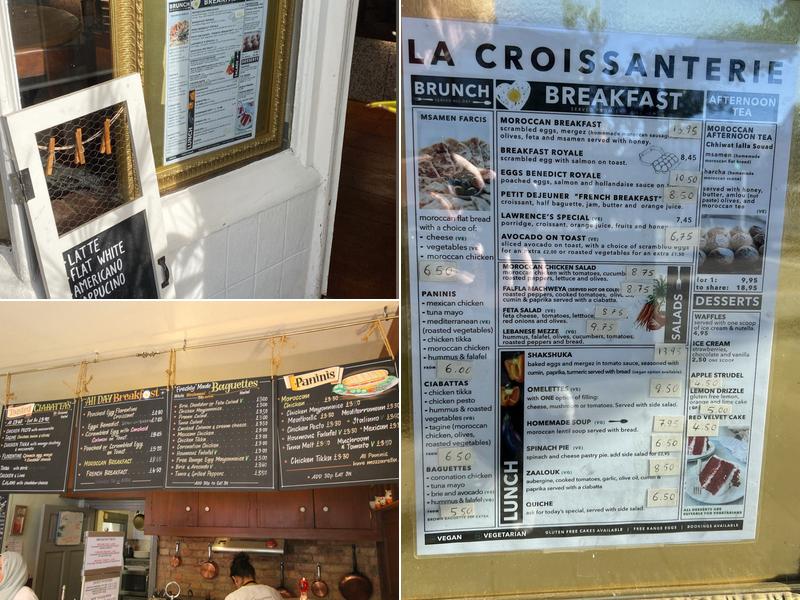 La Croissanterie Cafe Menu