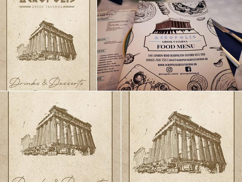 Acropolis Greek Taverna Menu