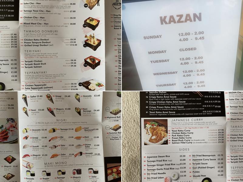 Kazan Menu
