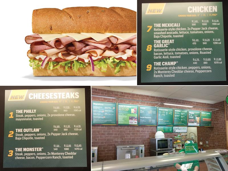 Subway Menu