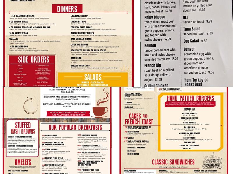 Northside Cafe Menu