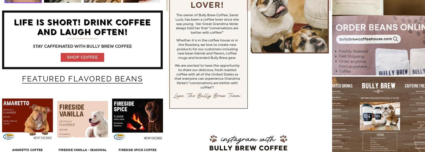 Bully Brew Coffee -Columbia Road Menu
