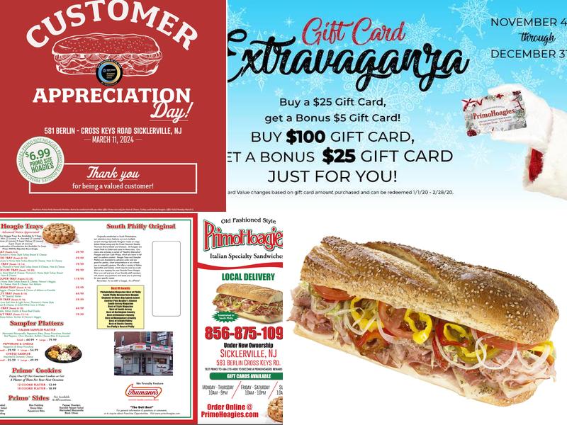 PrimoHoagies Menu