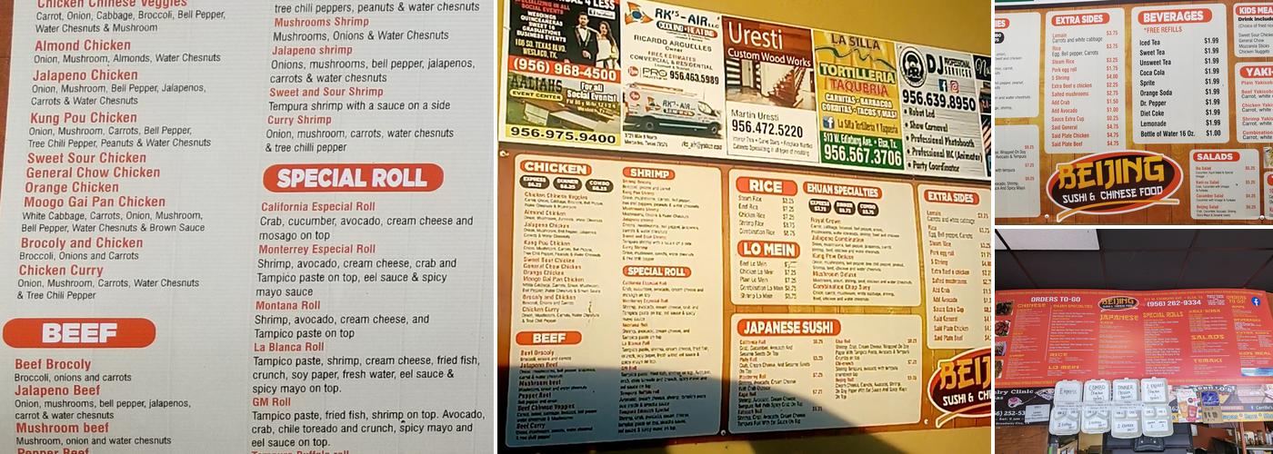 Beijing Express Menu