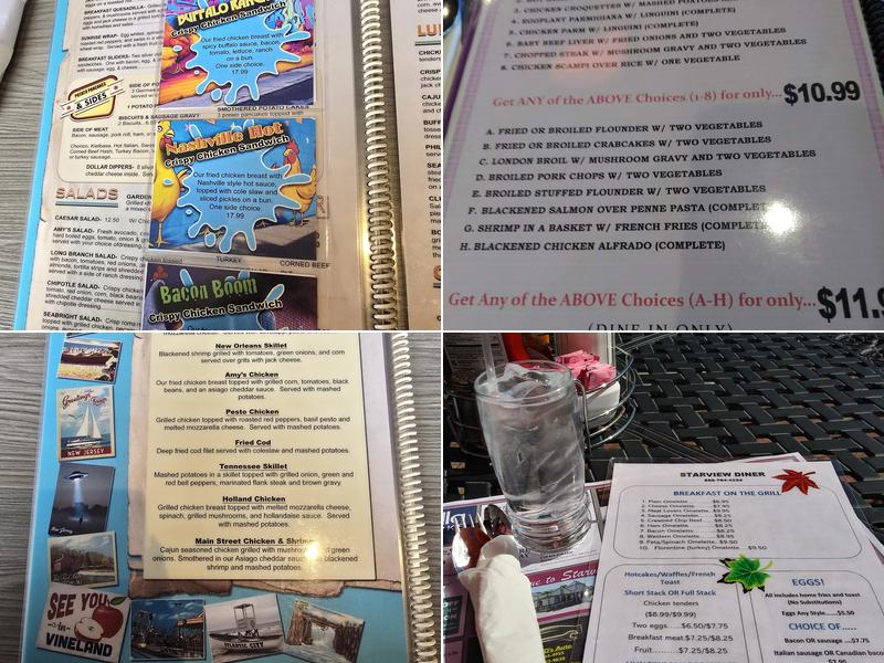 Starview Diner Menu