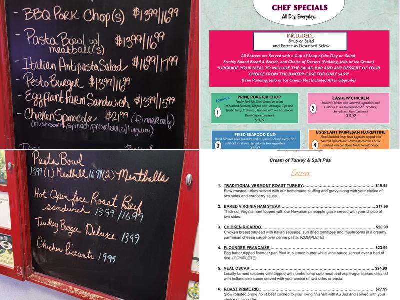 Meadows Diner Menu