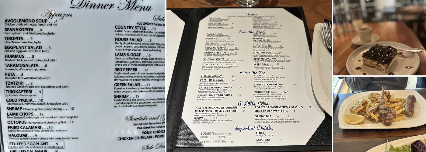 Black Olive Menu
