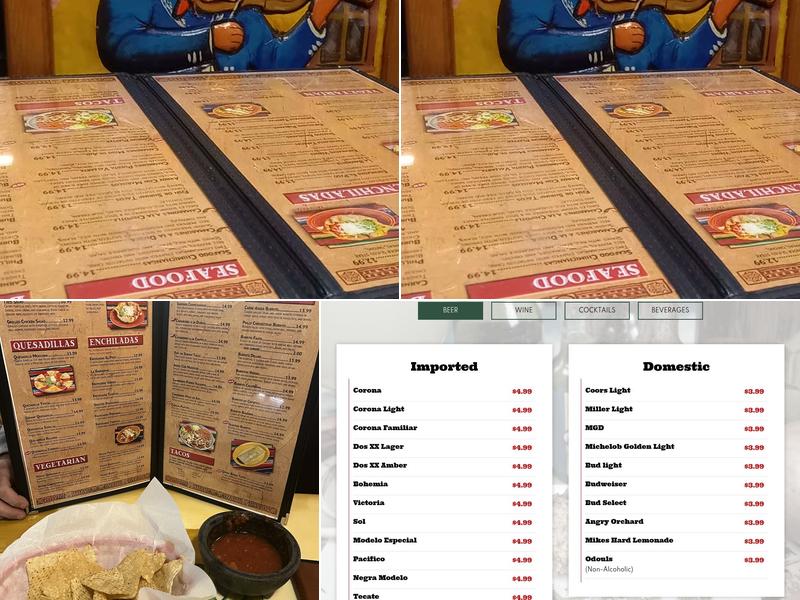 Las Ranitas Mexican Restaurant Menu