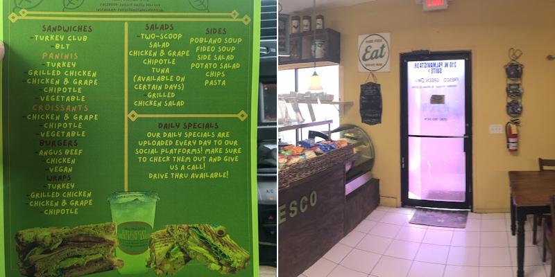 Fresco Green Deli Menu