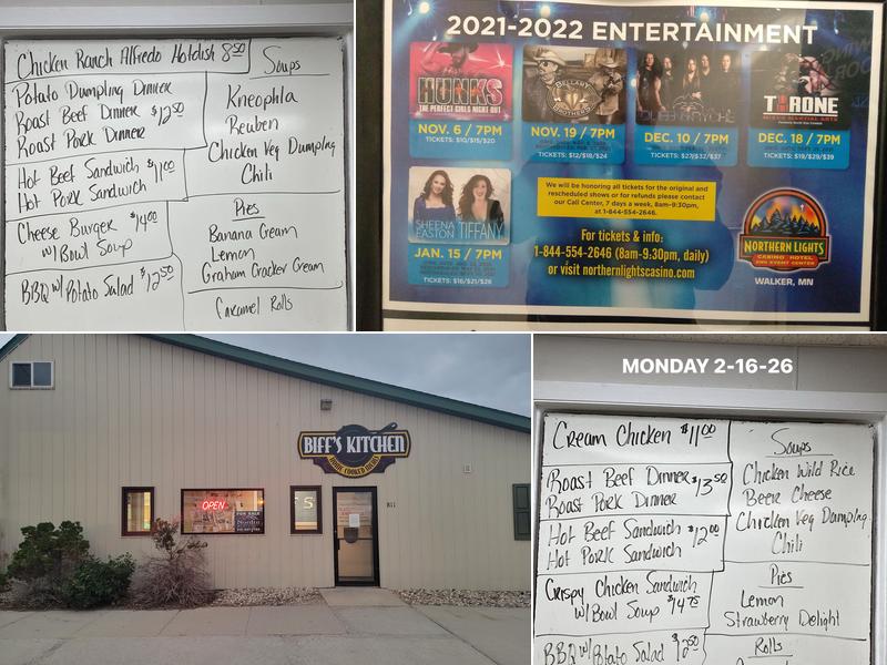 Biff's Kitchen Menu