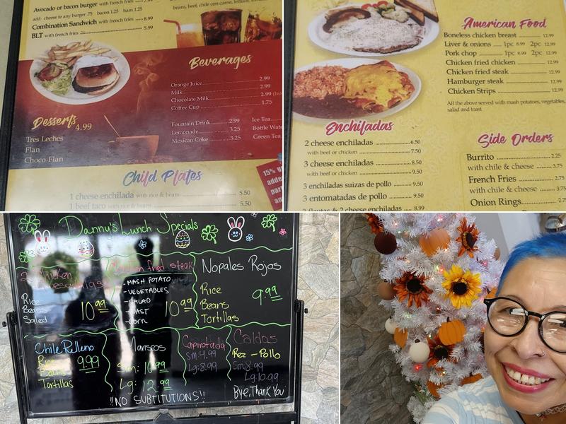 Danny's Mexican Restaurant Menu