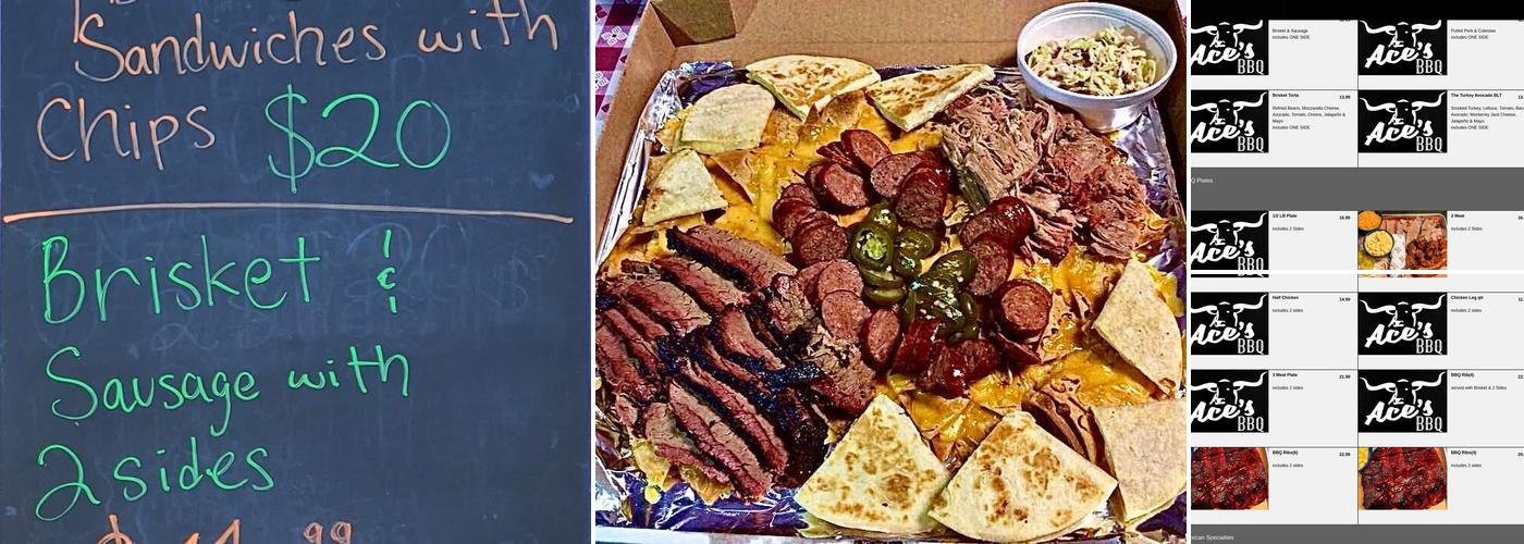 Ace's BBQ Menu