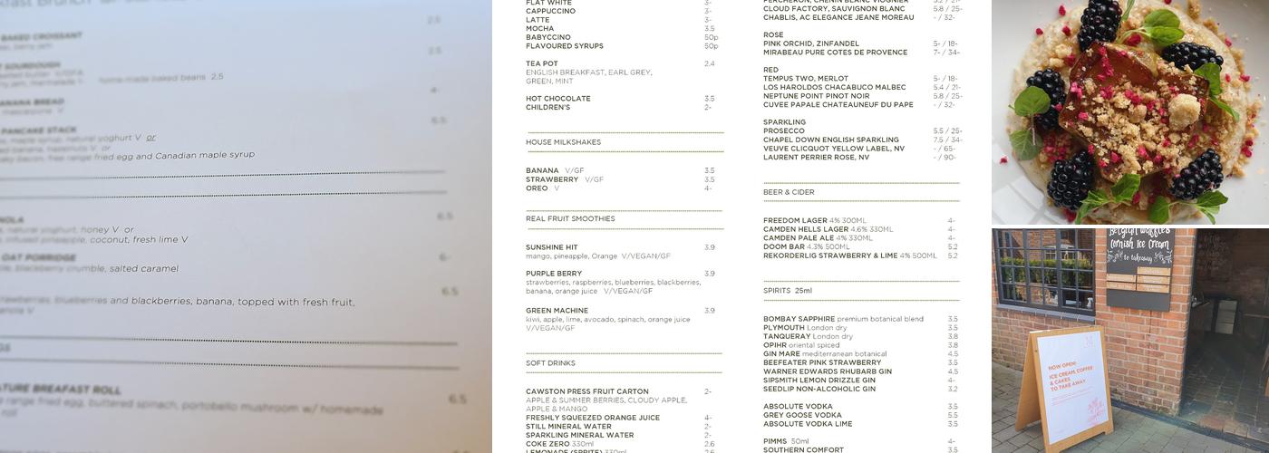 Mortons Bistro Ltd Menu