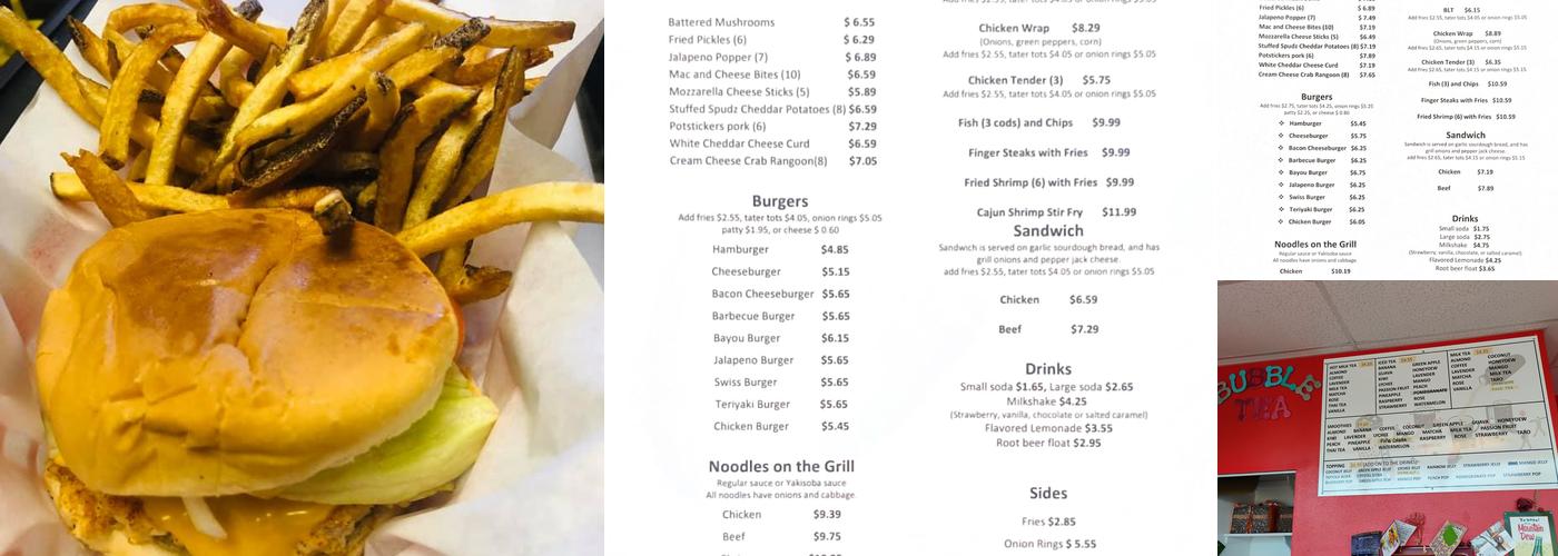 Fay's Cafe Menu