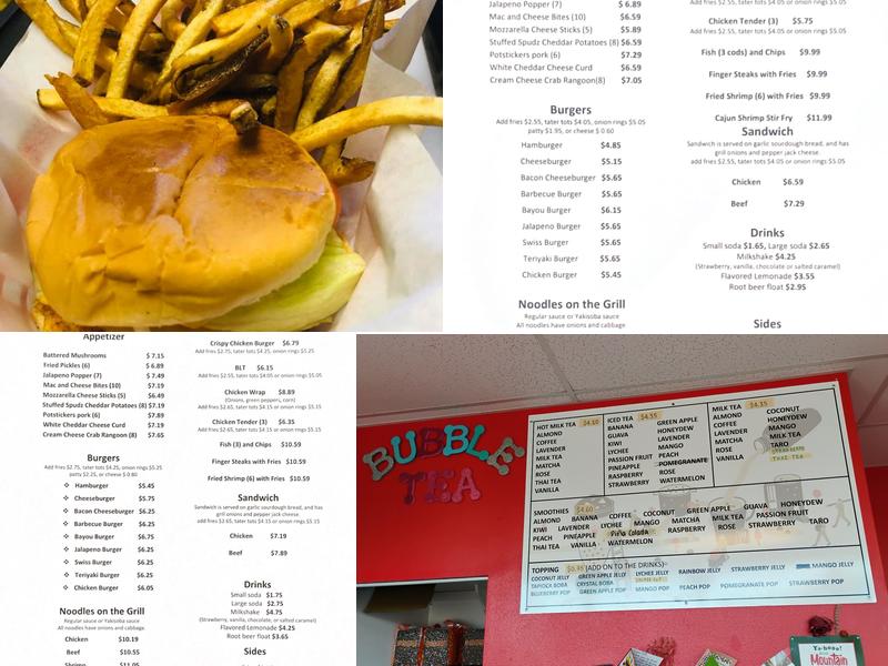 Fay's Cafe Menu