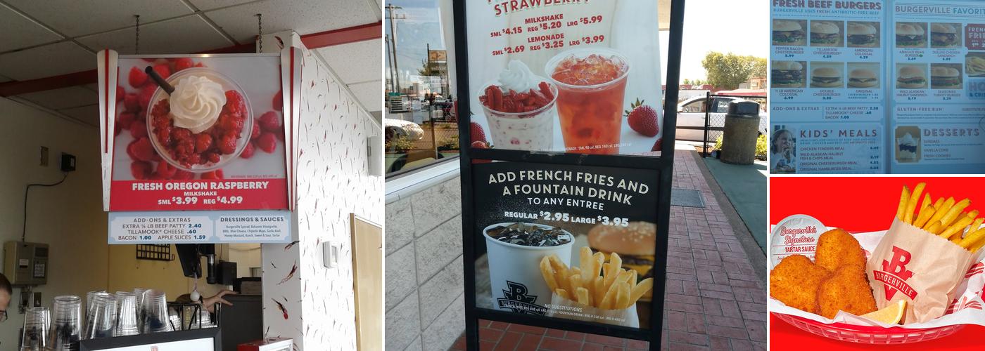 Burgerville Menu