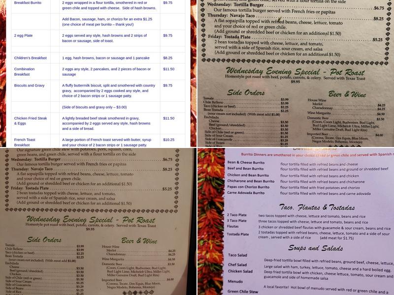 Abuelita's New Mexican Kitchen Menu