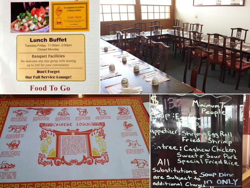 Lums Garden Restaurant & Lounge Menu