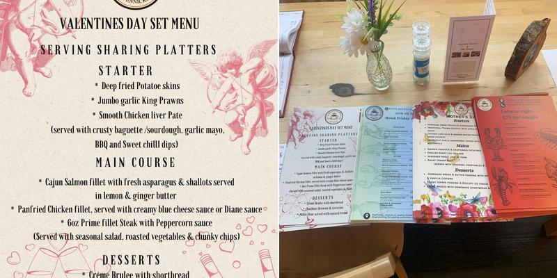 Pennicks Bistro Menu