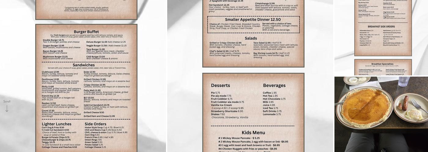 Roger's Restaurant Menu