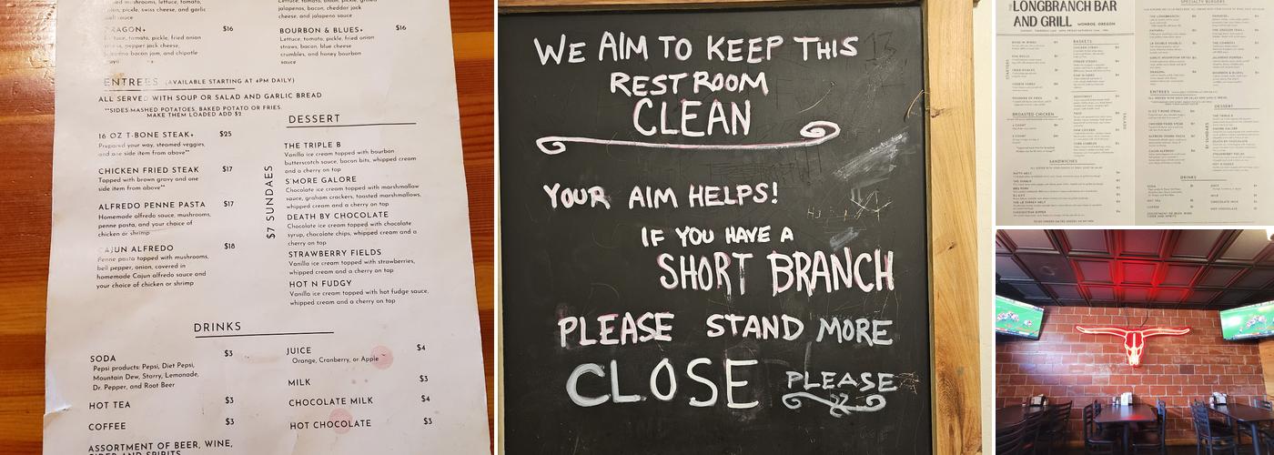 Longbranch Bar & Grill Menu