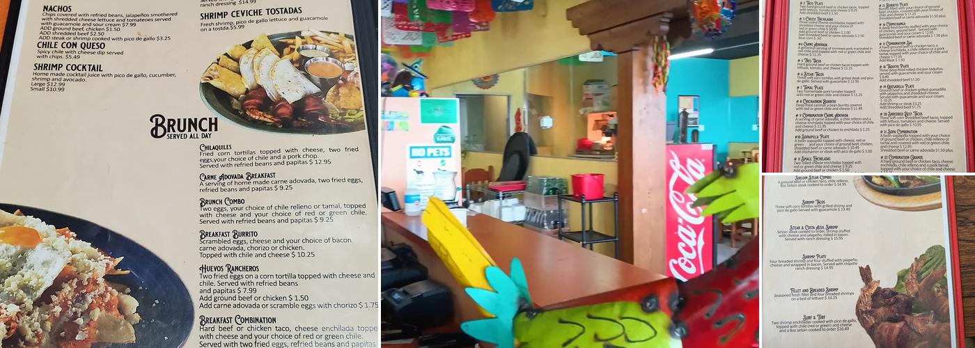 Taco Sal Restaurant Menu