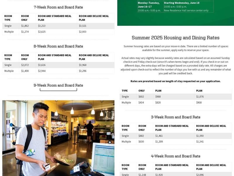 Carson Dining Hall Menu