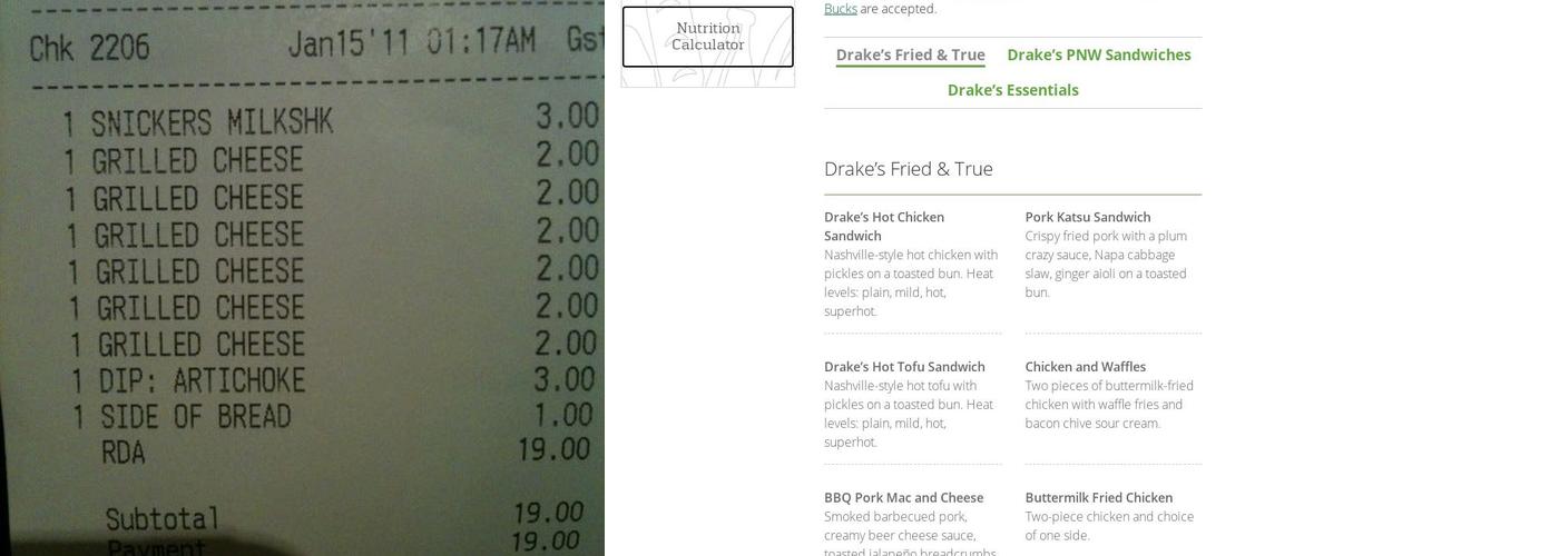 Common Ground Garden Menu
