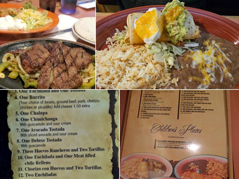 Toreros Mexican Family Restaurant Menu